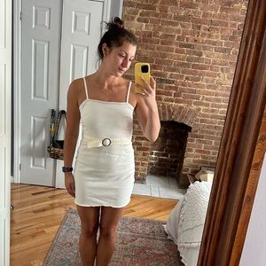 Billabong white spaghetti strap dress